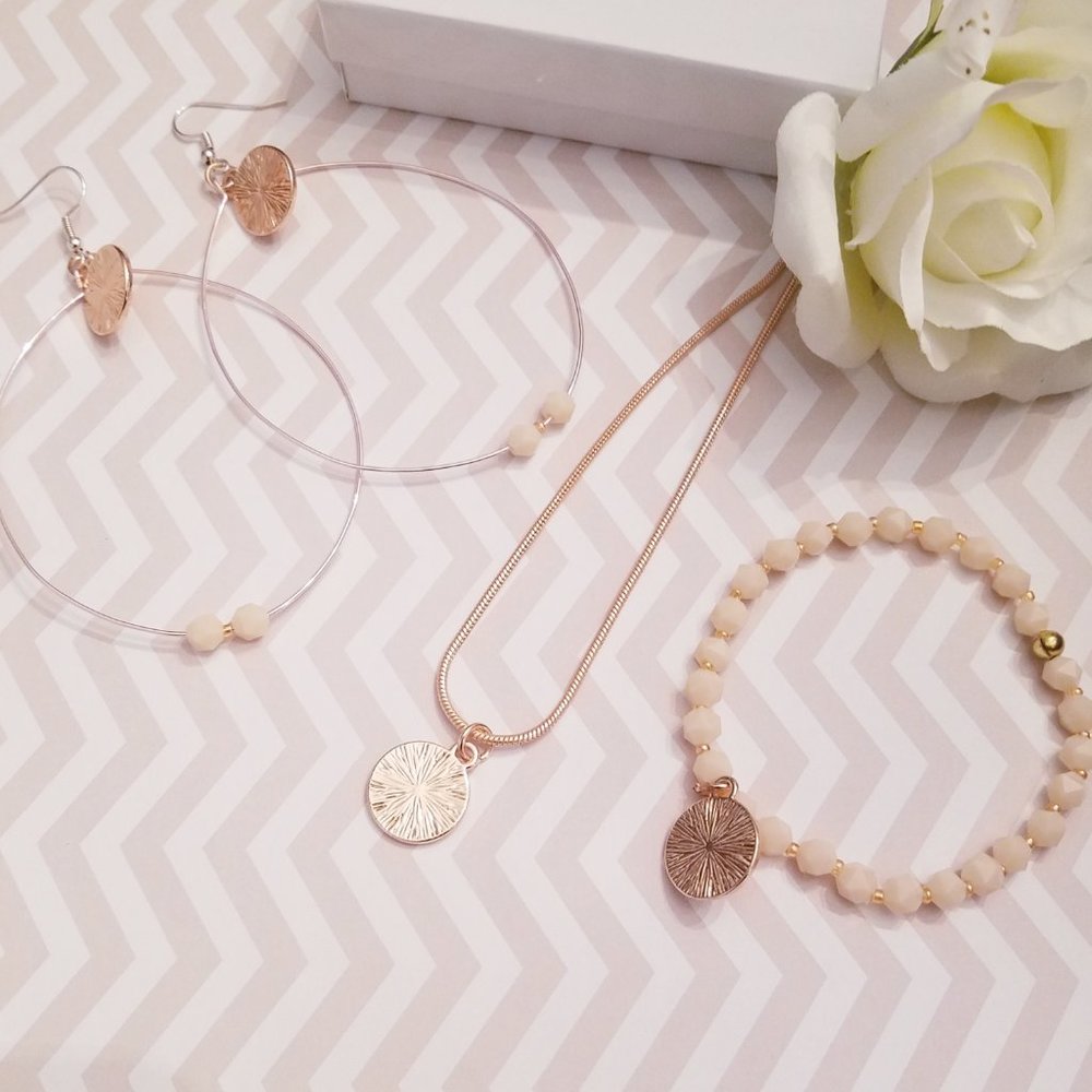 3 Piece Rose Gold Set